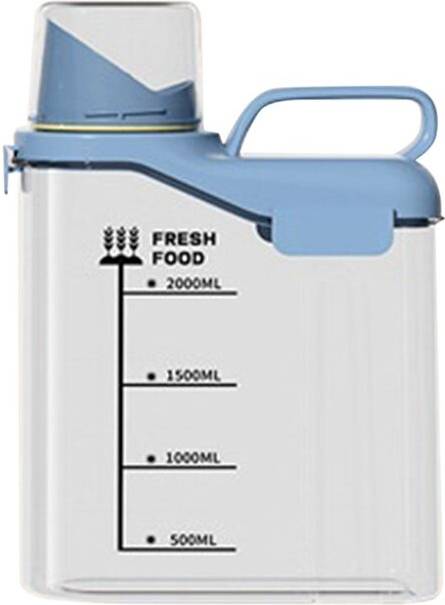 Tlily Transparent Kitchen Grain Storage Container 2300ml Food Container 2.3L