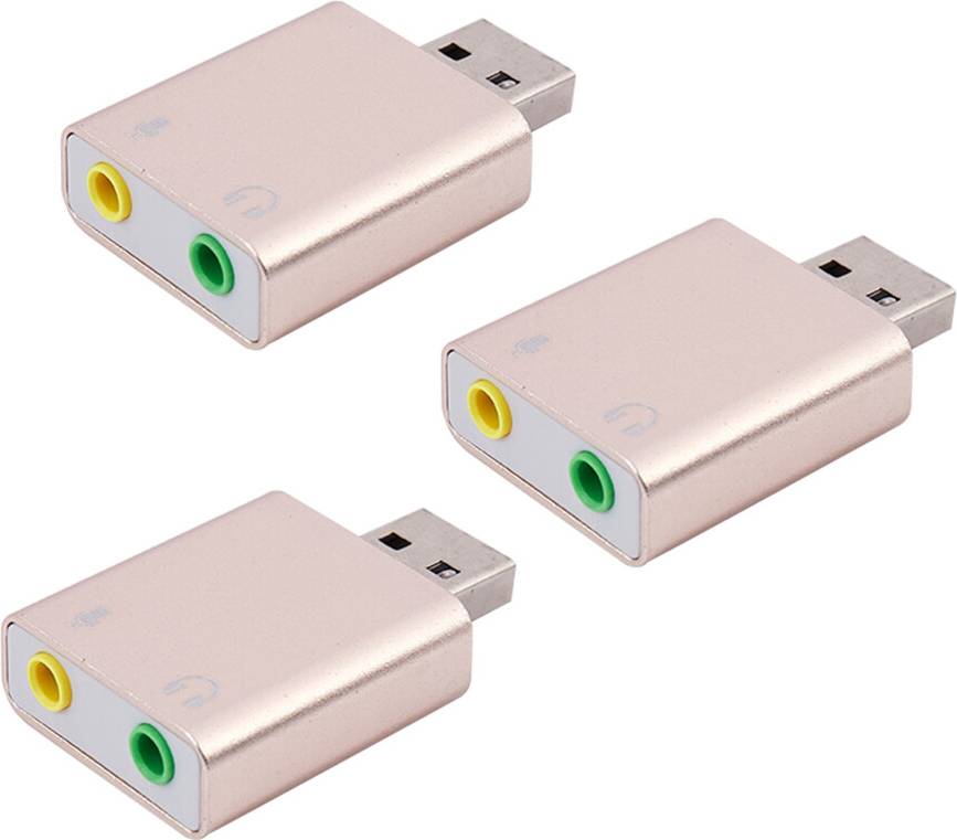 Usb sound adapter 3X USB Sound Card 7.1 External Adapter