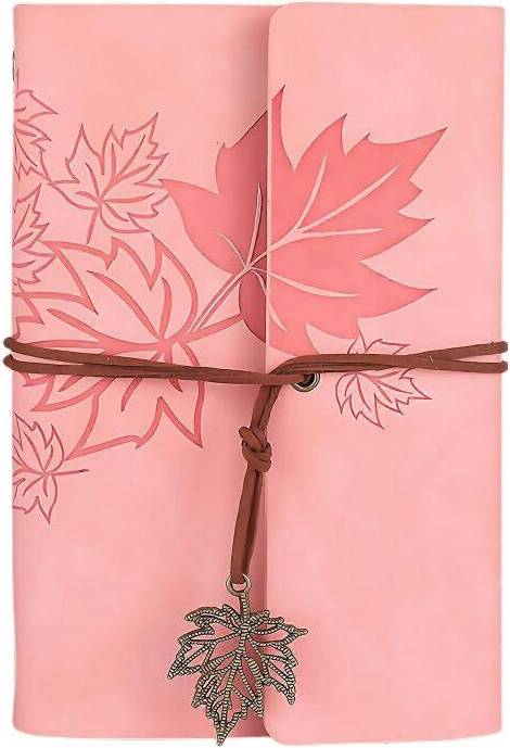 Refillable Notebook Travel Journal With 75 Sheets And 6 Rings
