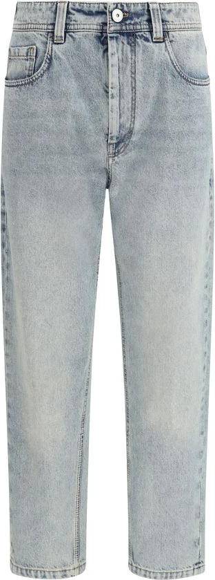 Mid-Rise Straight Jeans