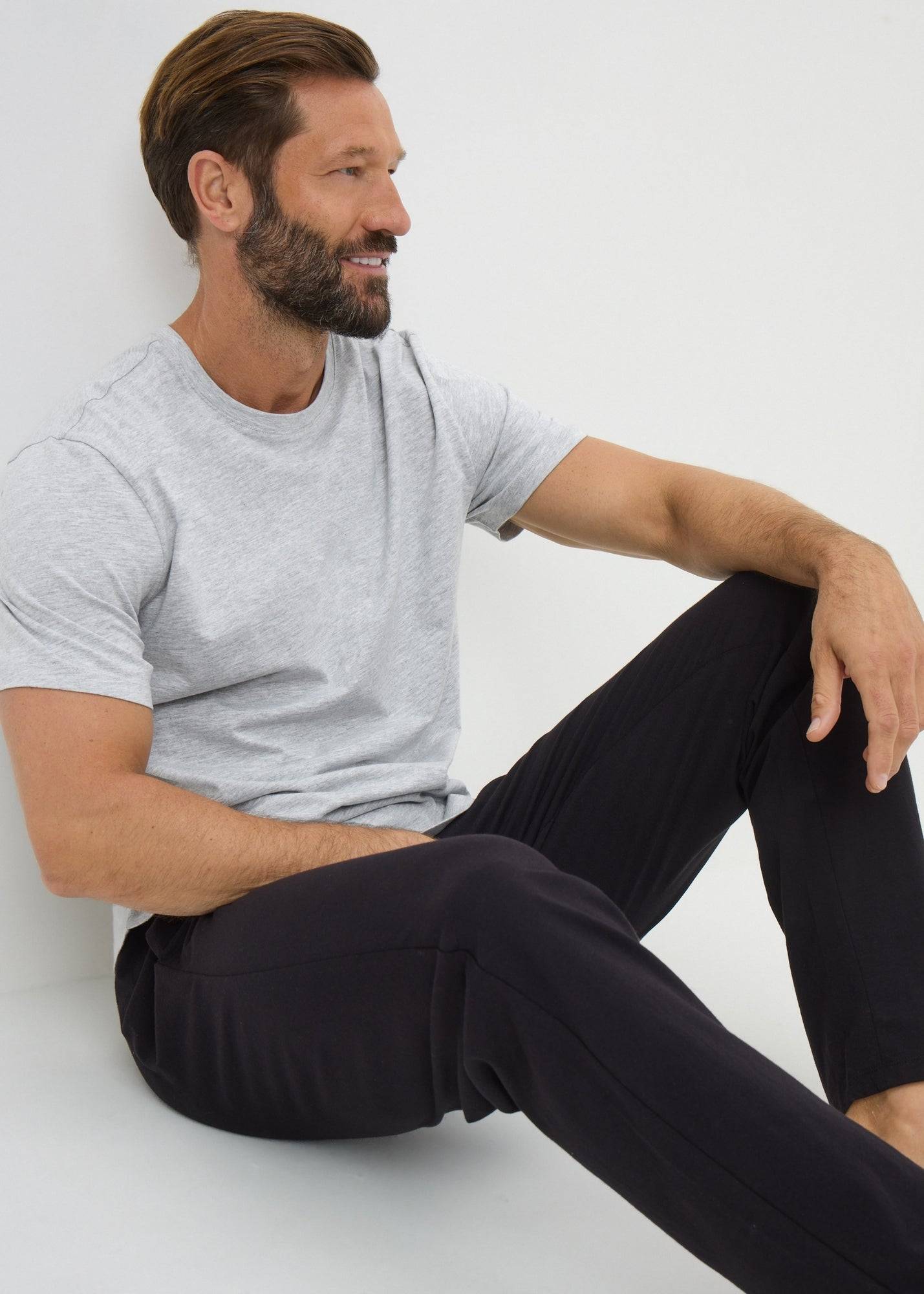 Basic Long Pyjama Set - Grey