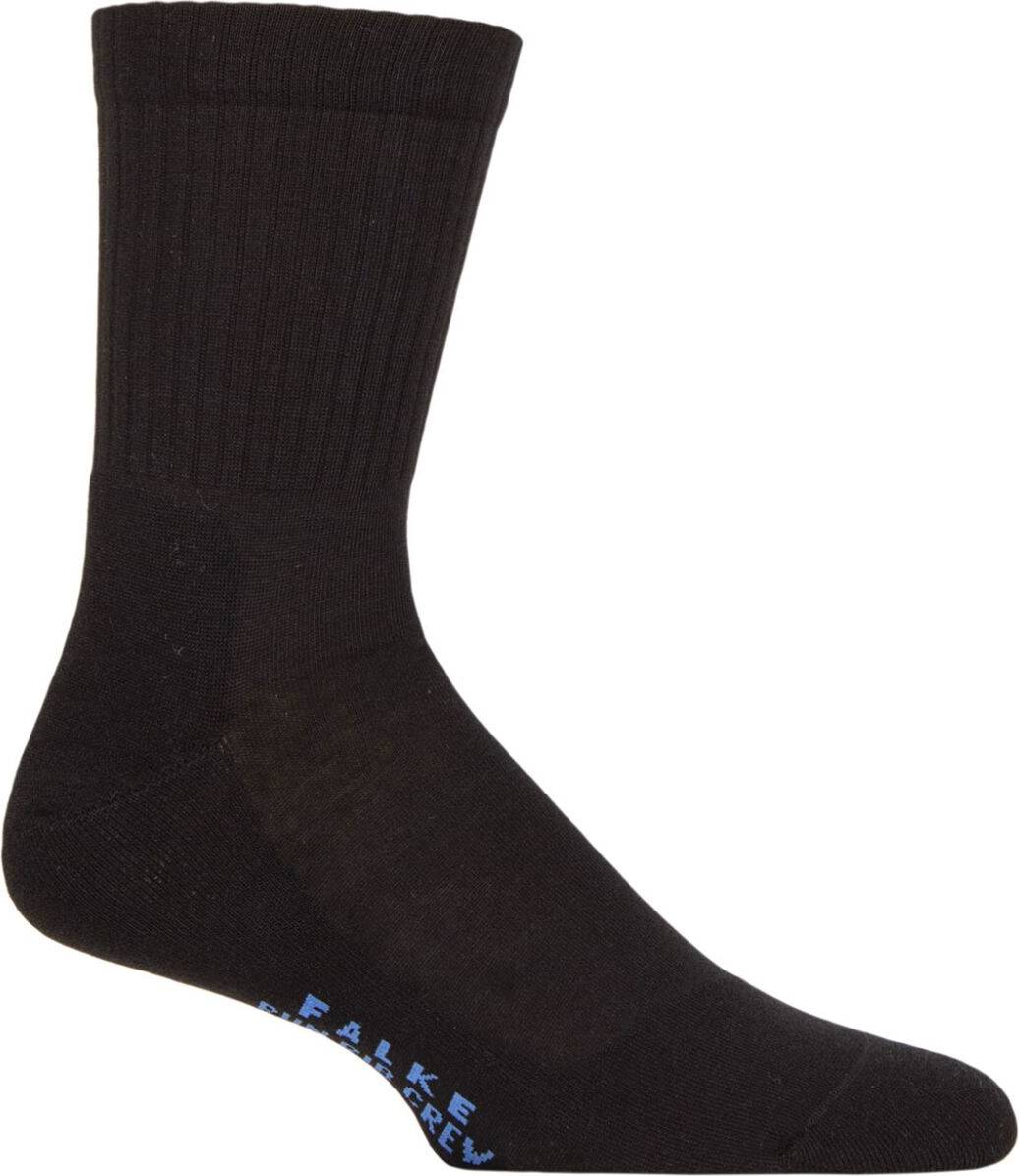 SockShop Falke Run Rib Crew Socks Strumpor Herr - Svart