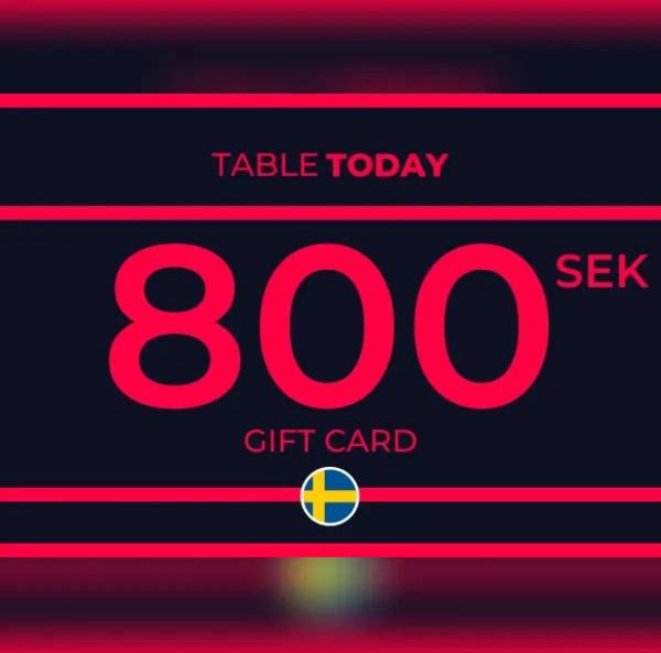 TableToday Gift Card 800 SEK Key