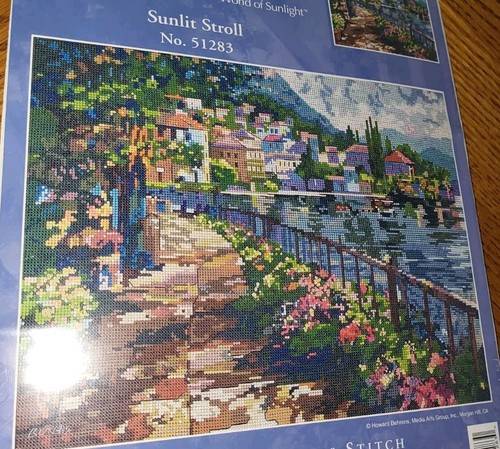 Counted cross stitch kits Sunlit Stroll Counted Cross Stitch Kit