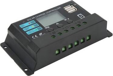 Lcd Display Solar Panel Controller Dual Usb Port