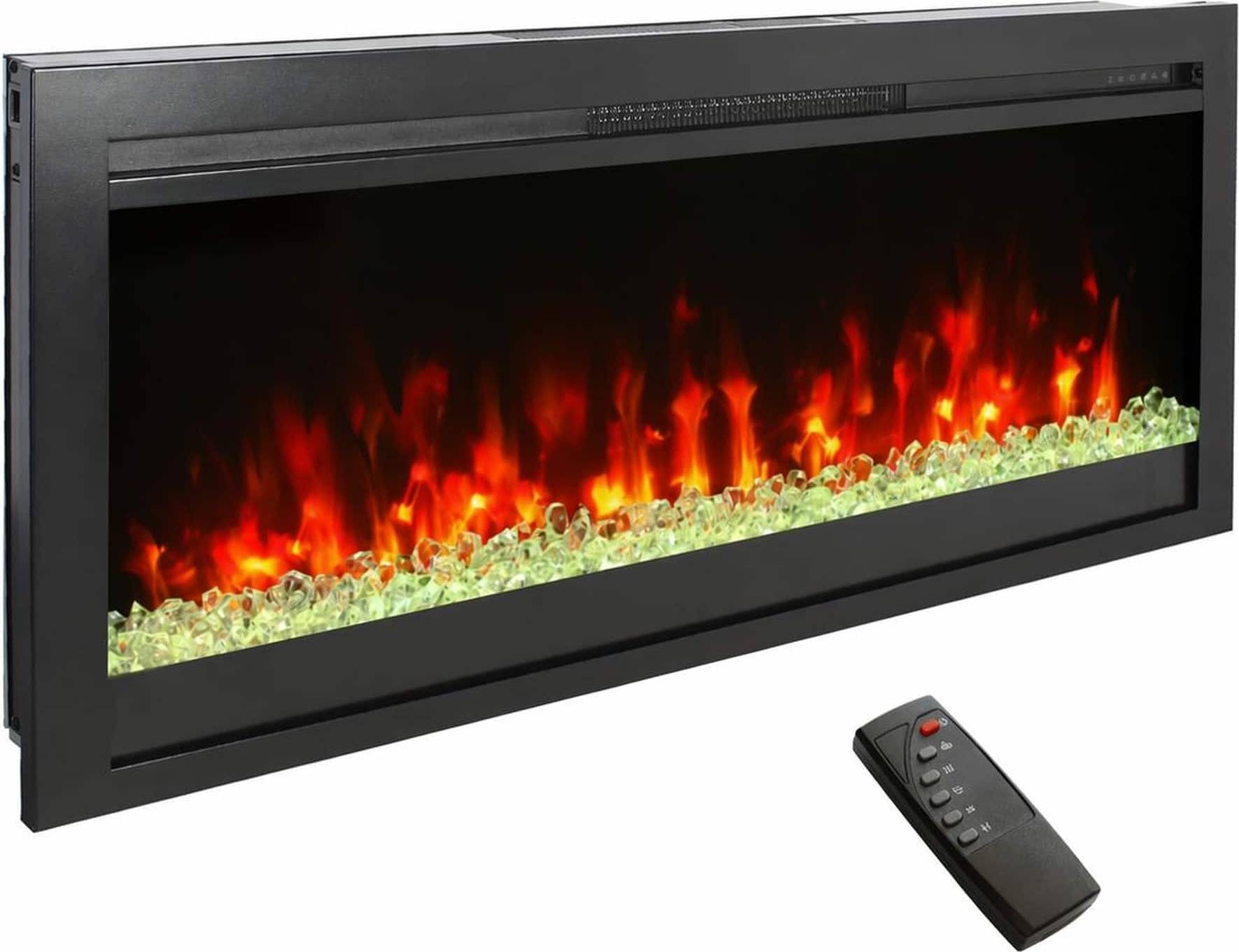 Electric wall fireplaces 44 Inch In-Wall Electric Fireplace