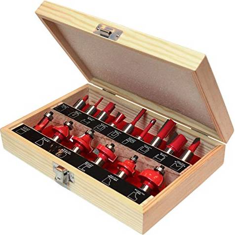 Faithfull FAIRBS15 TC Router Bit Set