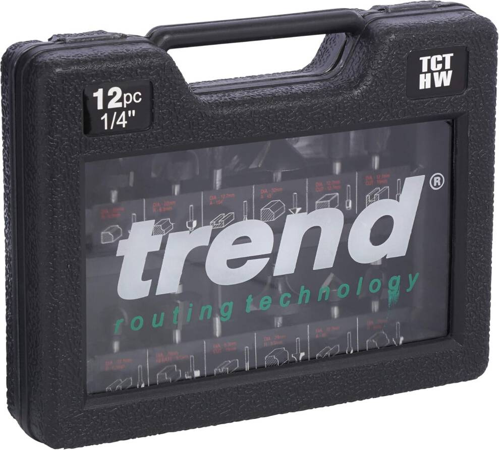 Trend router bits Trend 12 Piece Router Cutter Starter Set