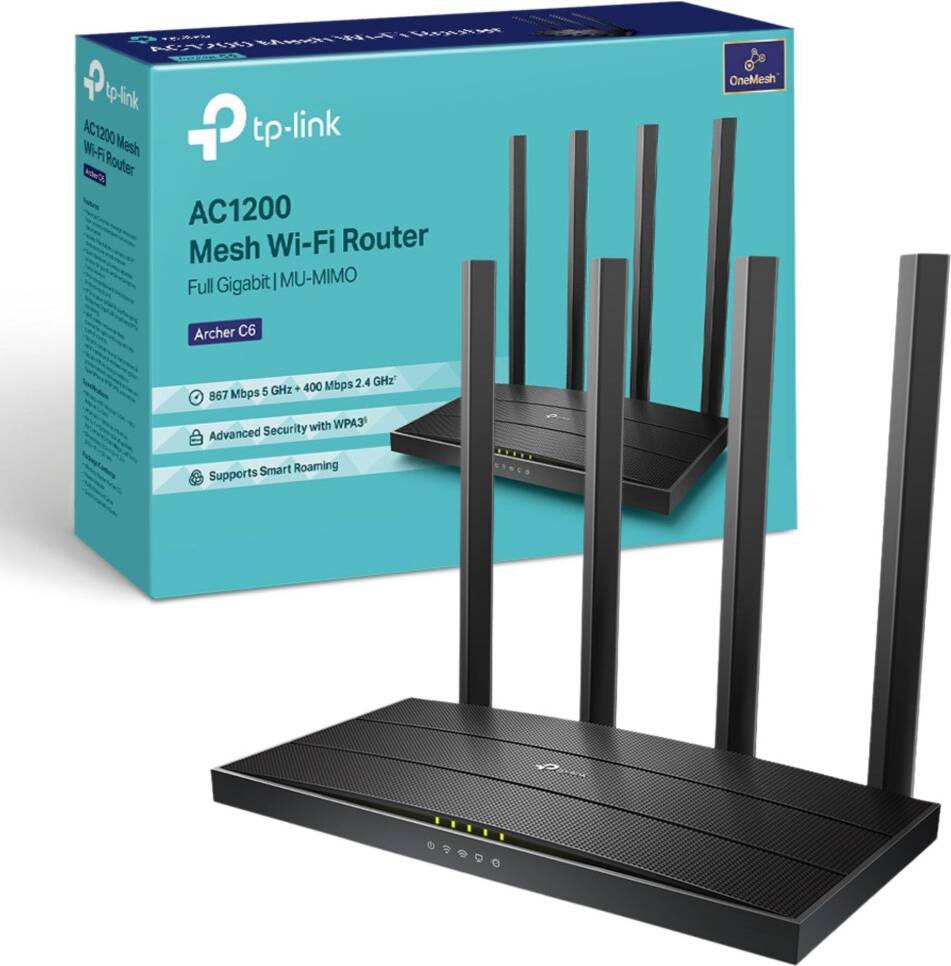 TP-Link Archer C6 WiFi Router 1200Mbps