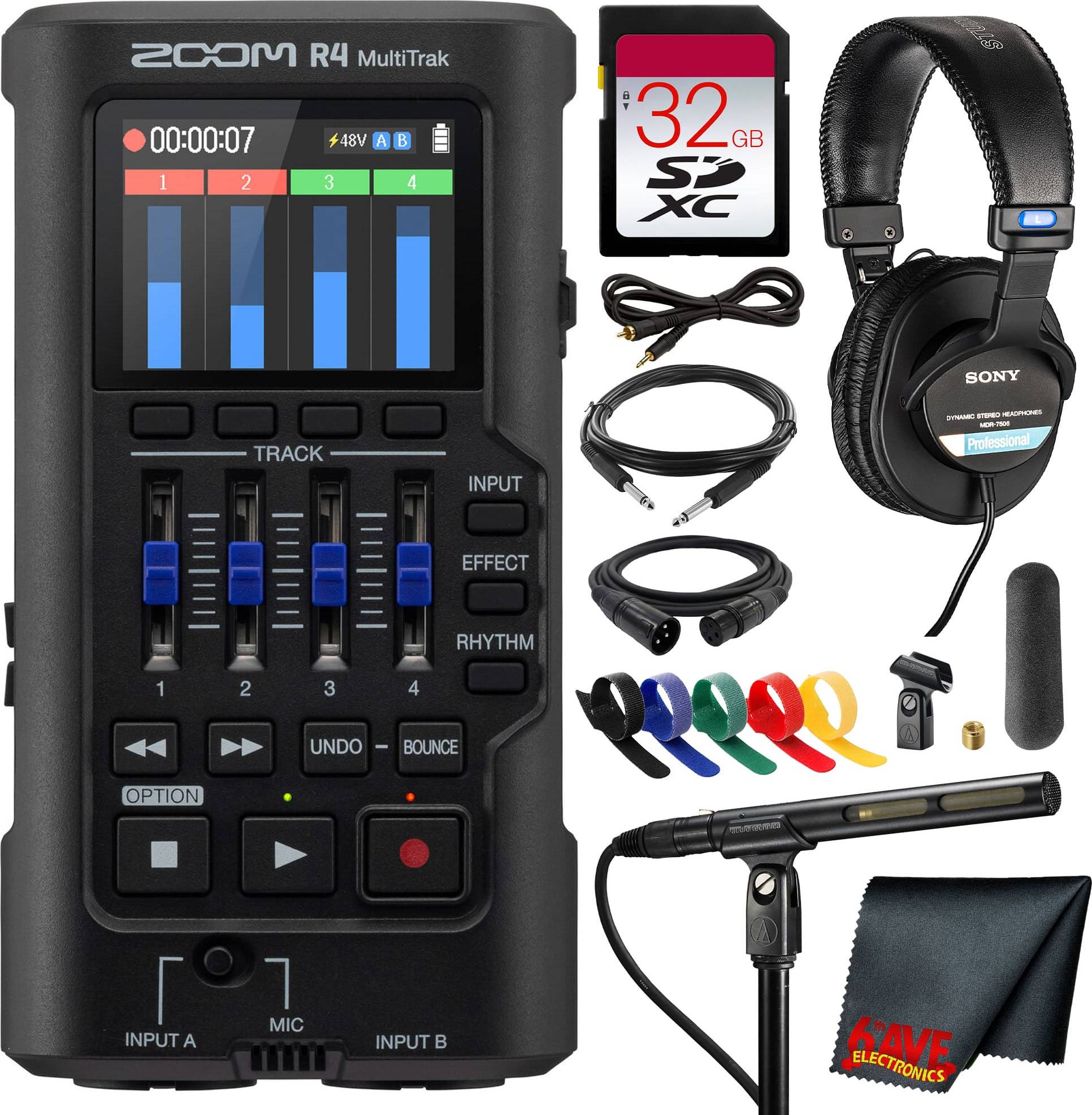 Zoom audio recorder Zoom R4 MultiTrak SD Recorder USB Audio Interface