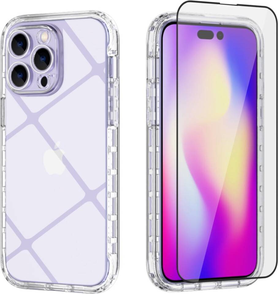 Iphone 14 pro max screen protector iPhone 14 Pro Max Case with Screen Protector