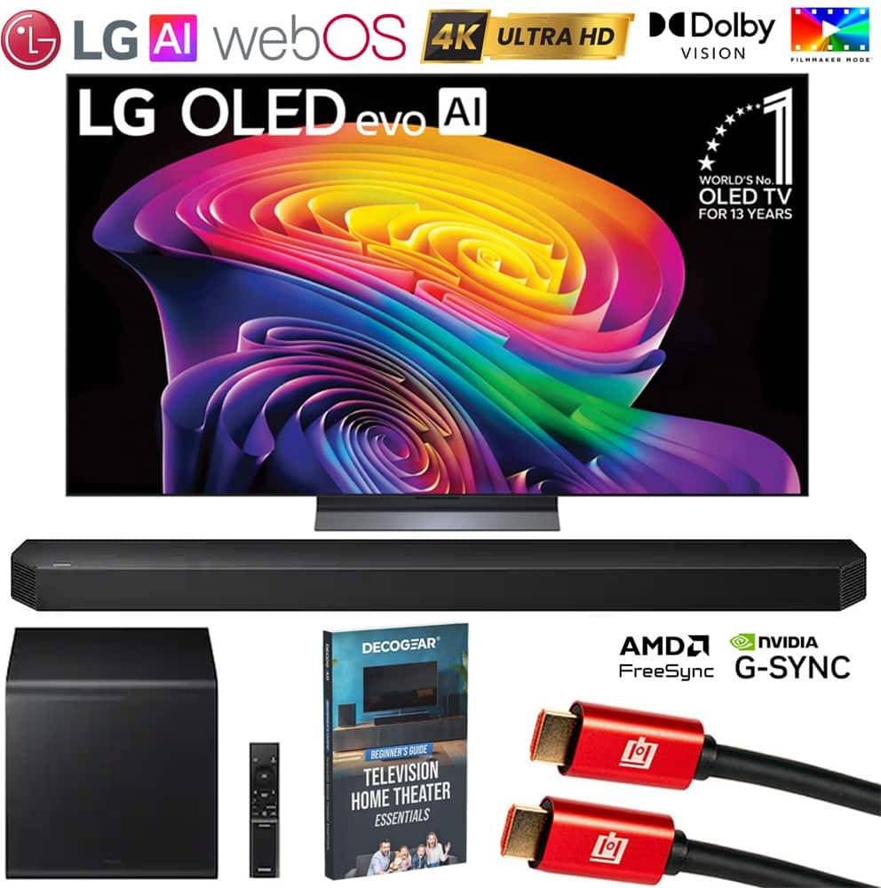 Lg soundbar LG 65 Inch OLED Evo AI C6 4K Smart TV Soundbar System