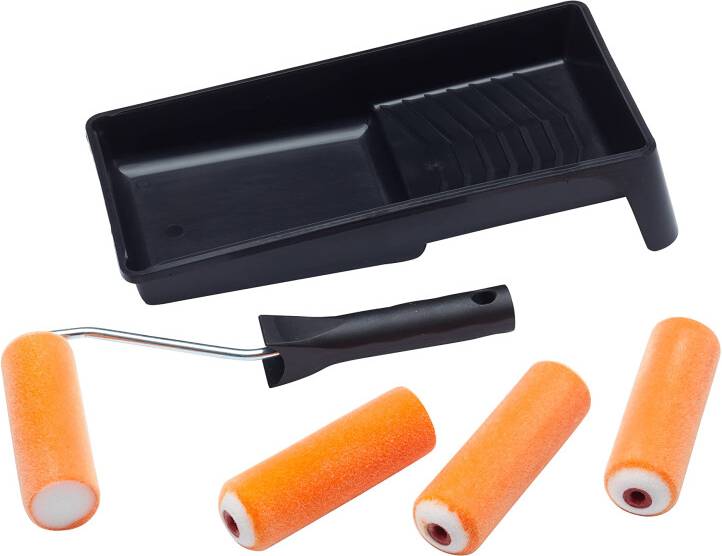 Prodec 6 Piece 4 Inch Flock Mini Paint Rollers Kit