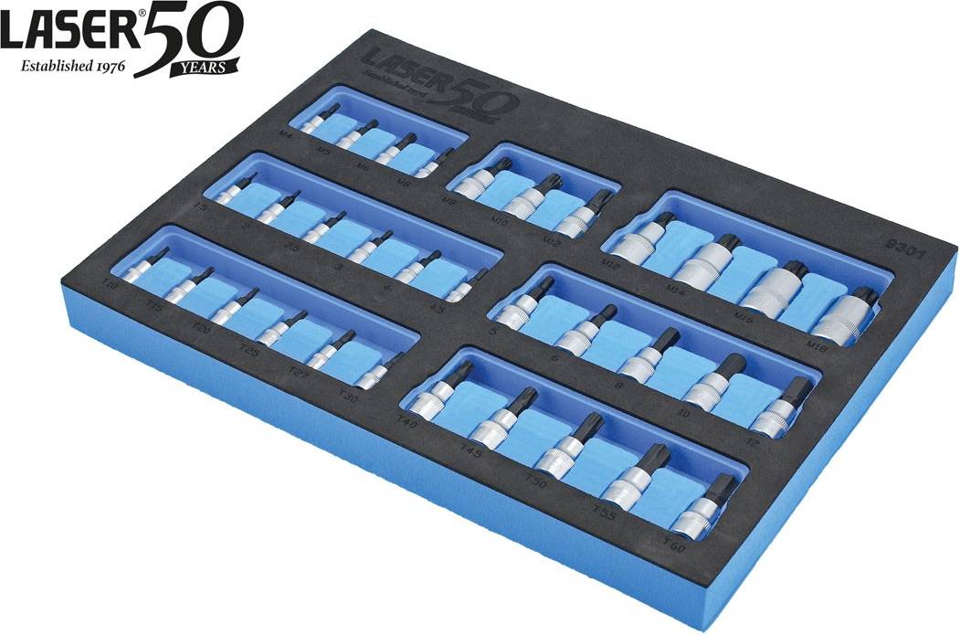 Magnetic Torx Hex Spline Socket Bit Set 33pc