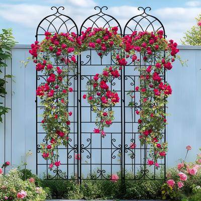 3 Pack Metal Trellis 87 Inch Rustproof