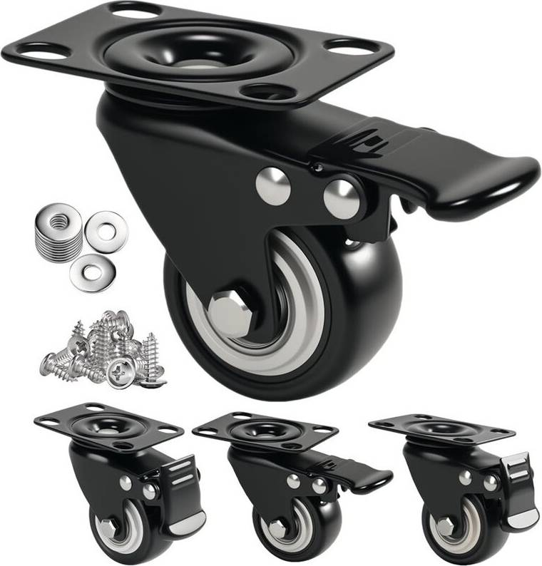Kepptory 2 Inch Caster Wheels Set 4