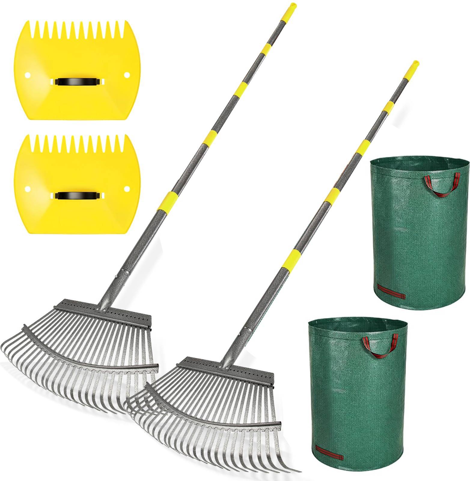 Garden rake 2 Pack 18 in Metal Garden Rake Set