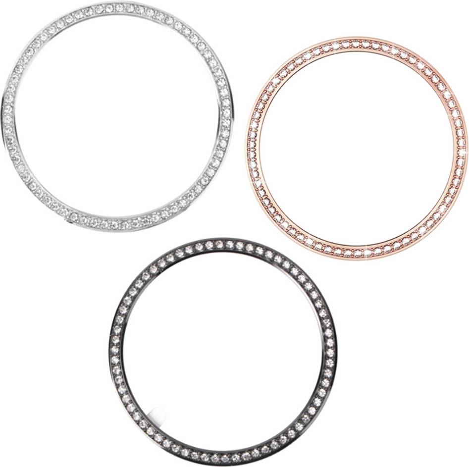 Happyyami 15Pcs Assorted Color Metal Watch Bezel Rings
