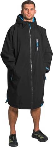 Changing robes Two Bare Feet Waterproof Changing Robe with Changing Mat - Black/Blue