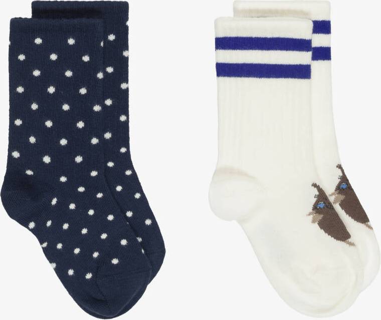 Mini Rodini Elephant Shrew Socks - Multi Patterned