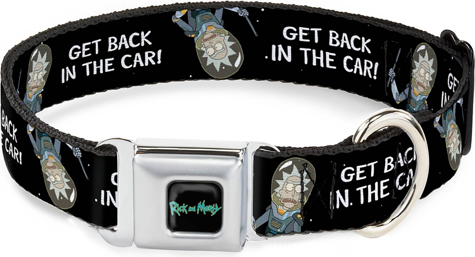 Rick and Morty Dog Collar RMYA-RICK Text Logo