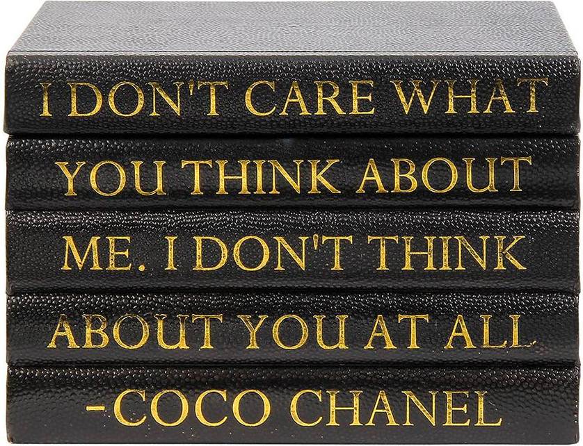 Coco chanel Chanel Coco Quote Shagreen Book Box Small Box