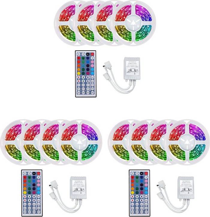Typecat 3 Set 20M RGB LED Strip Light 3528 1200LEDs LED bånd