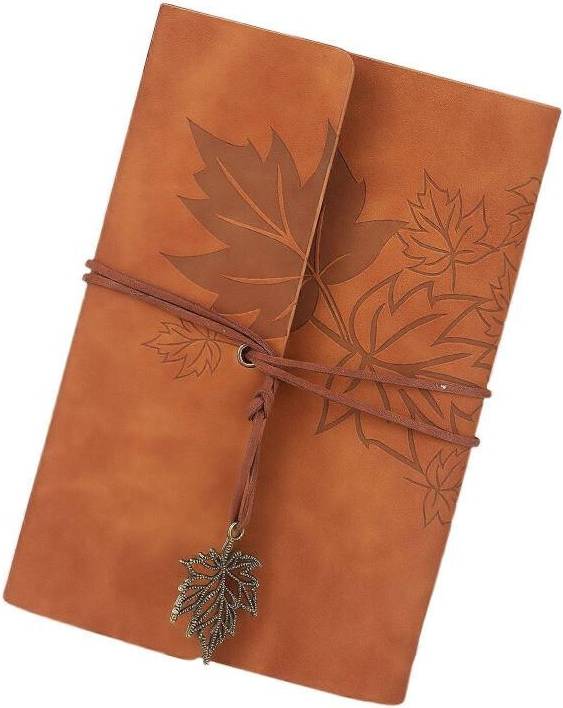 Refillable Notebook Travel Journal With 75 Sheets And 6 Rings
