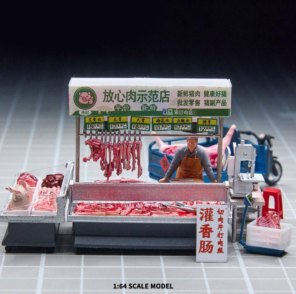 1 64 Pork Stall Model Kit