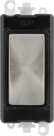 Click Scolmore 20AX Satin Chrome Blank Module