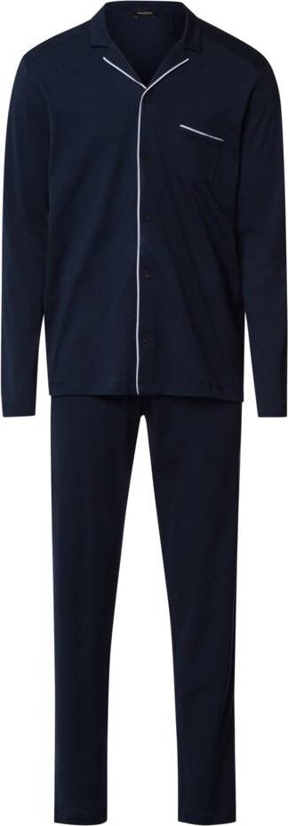 Hanro Night And Day Button Front Bomulls Pyjamasset - Herr