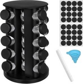 Northix Spice Container Set With 20 Jars And Rotating Rack