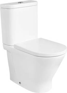 Roca The Gap Compact Close Coupled Rimless Round Toilet
