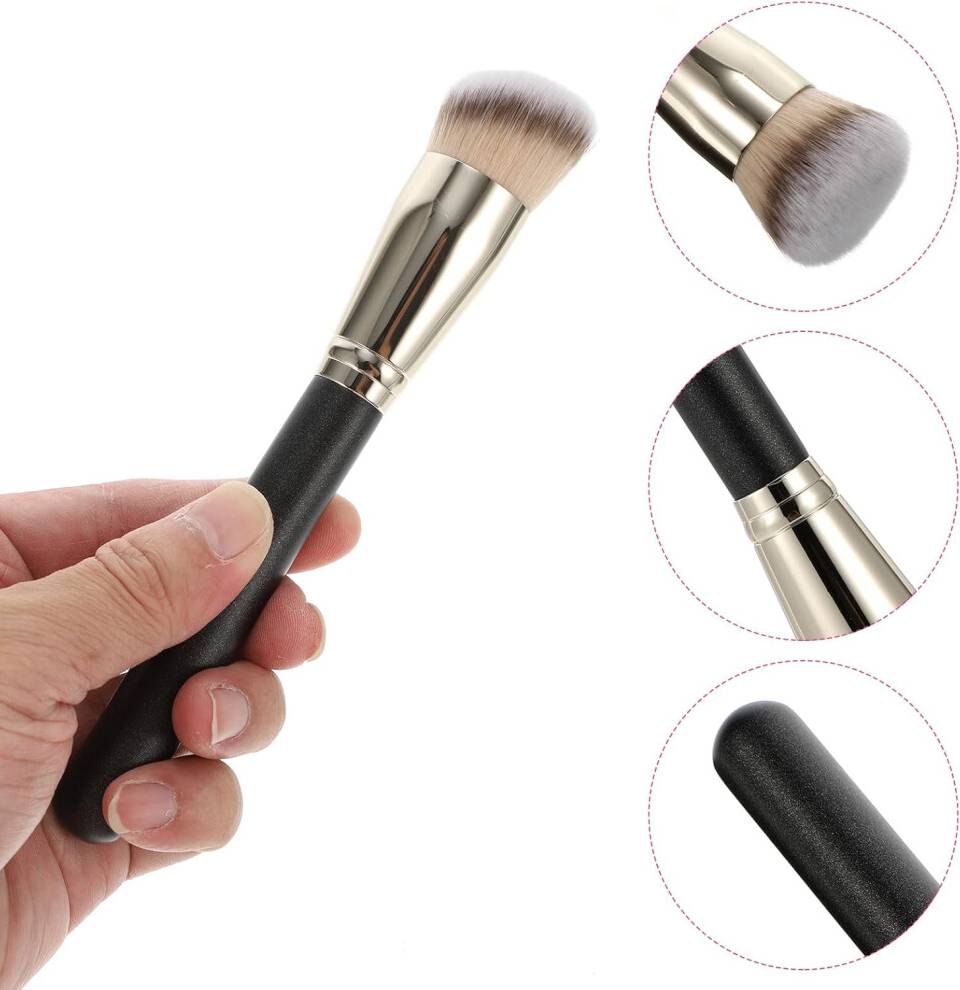 HKHBJS Synthetic Fiber Angled Rounded Head Brush