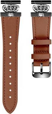 LG Rhinestone Crown Design Watch Strap