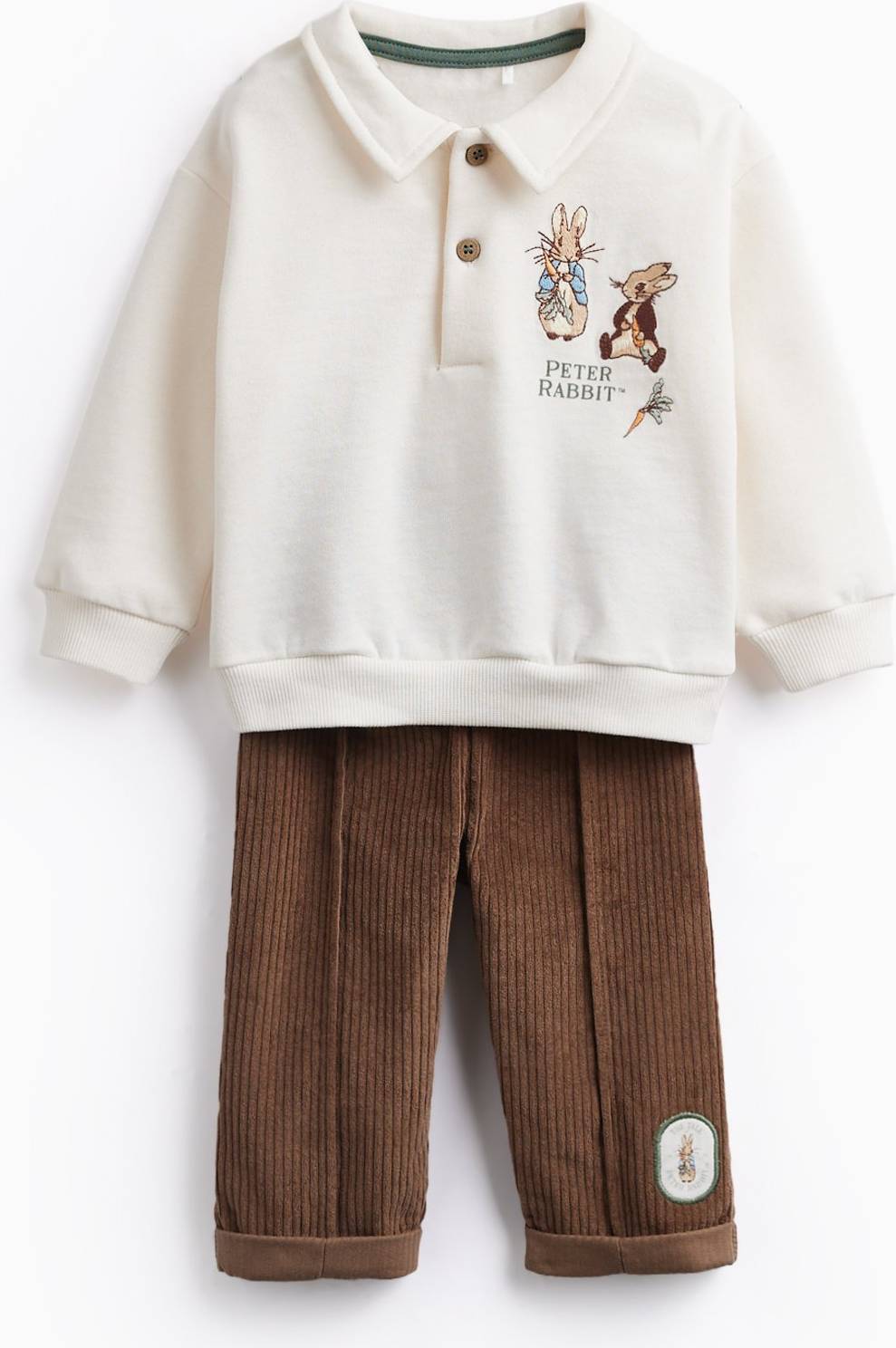 Top & Trousers Set - Cream