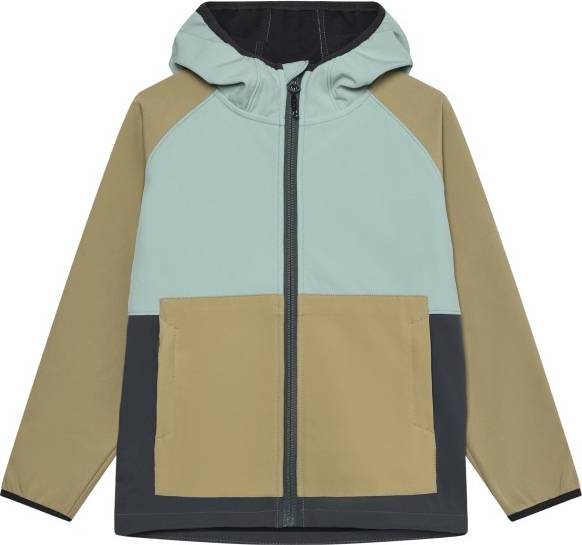 Color Kids Junior Softshell Colorblock Softshelljacka - Beige