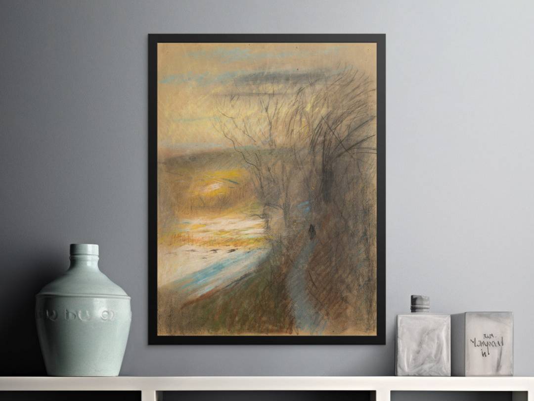 Lark Manor Ricky Print White 24x32 Poster
