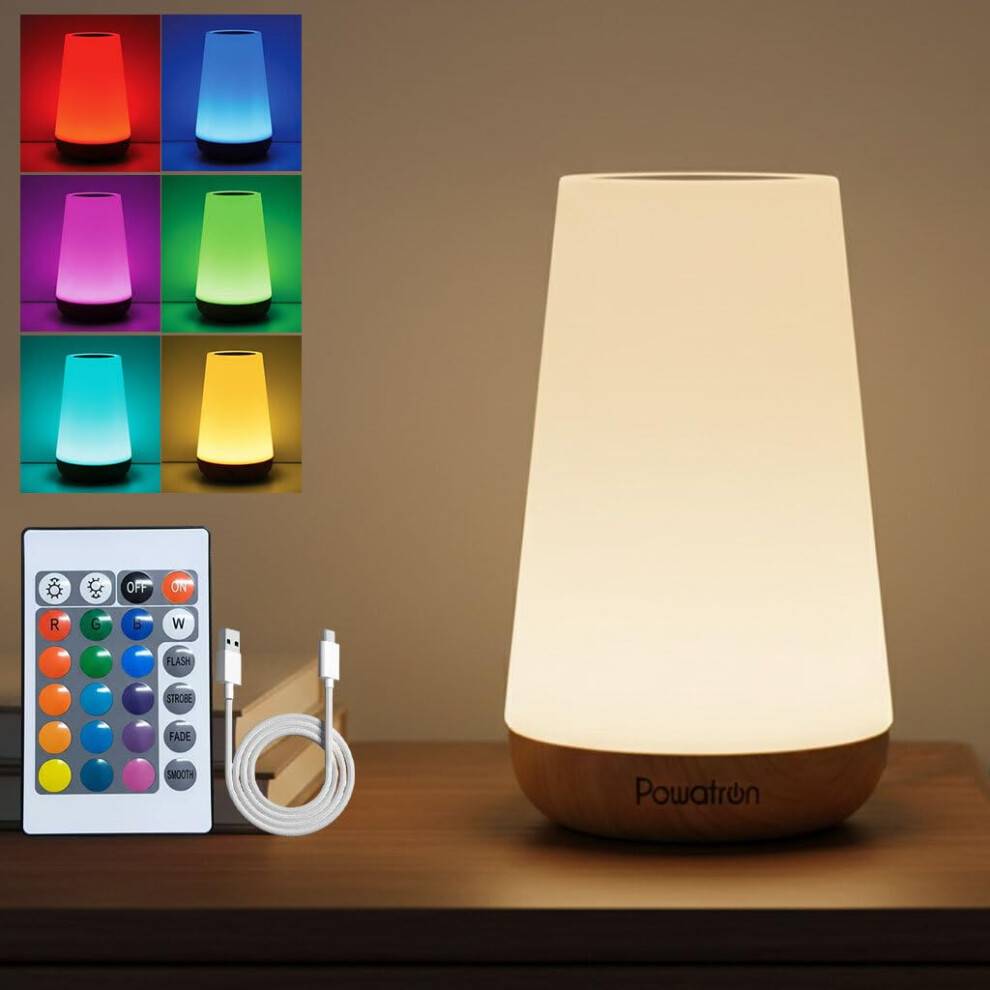 Powatron Colour Changing LED Night Light 13 Color Changing Table Lamp