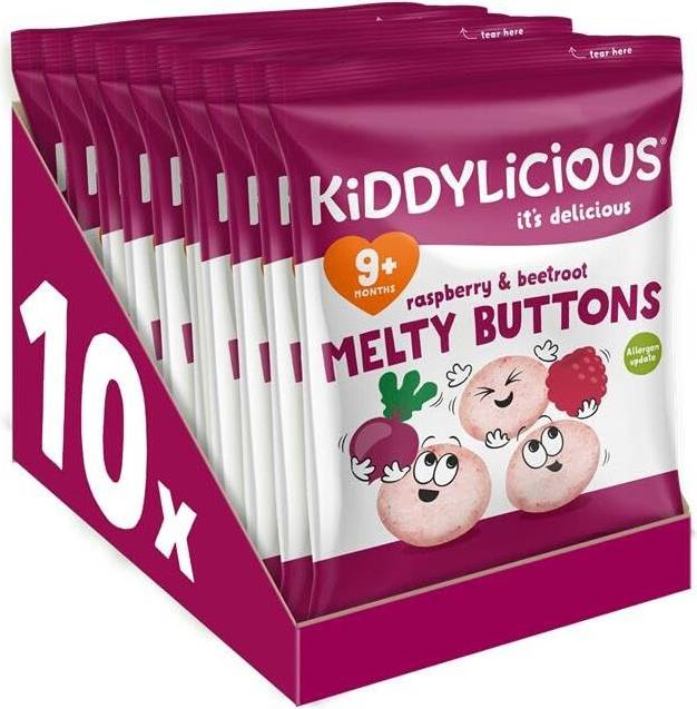 Kiddylicious Raspberry Beetroot Melty Buttons