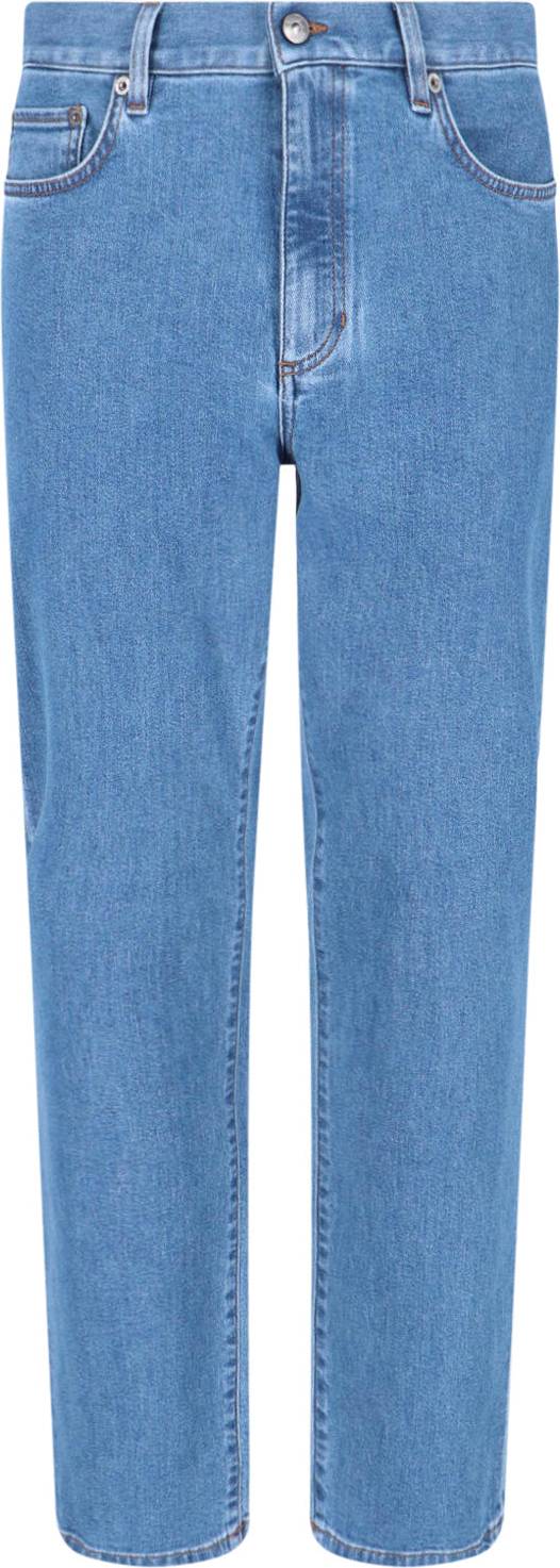 High-Rise Straight Jeans