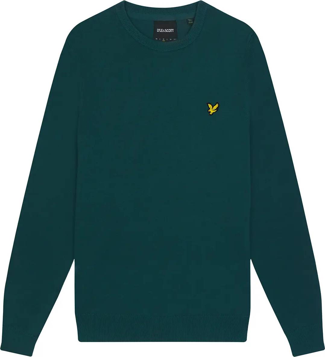 Lyle & Scott Pull Coton Col Rond Vert