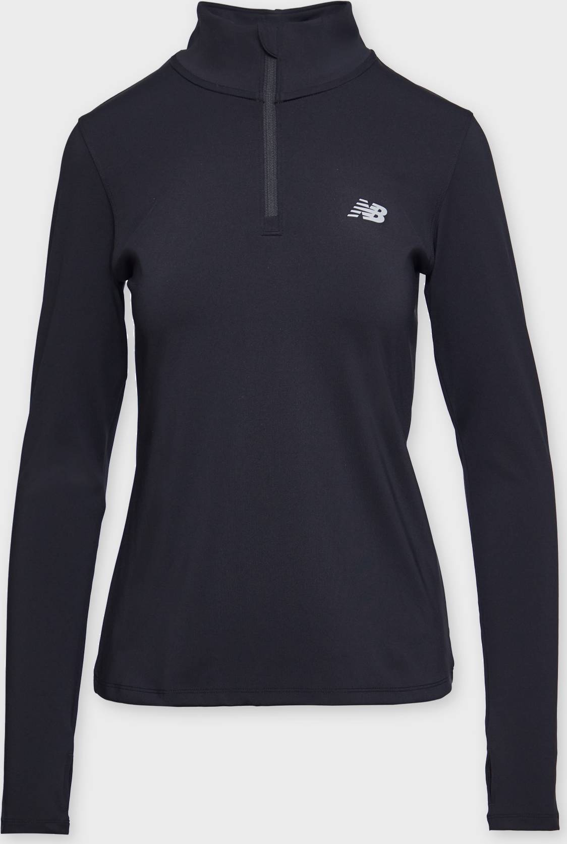 Quarter zip New Balance Topp Script Quarter Zip - Svart