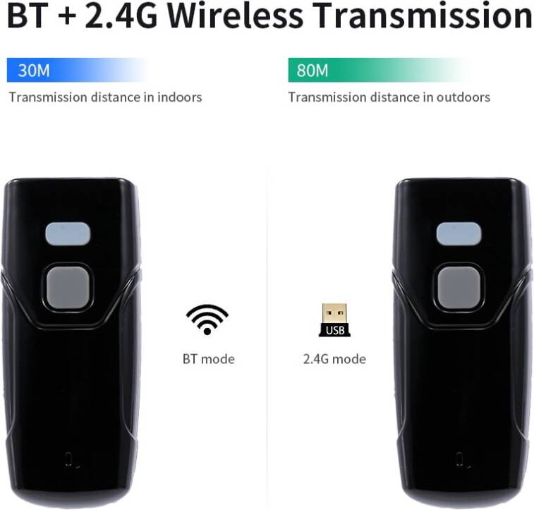 Qr barcode scanner Portable Bluetooth QR Barcode Scanner