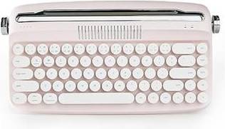 Lamicall Retro Round Keycap Tri-Mode Keyboard