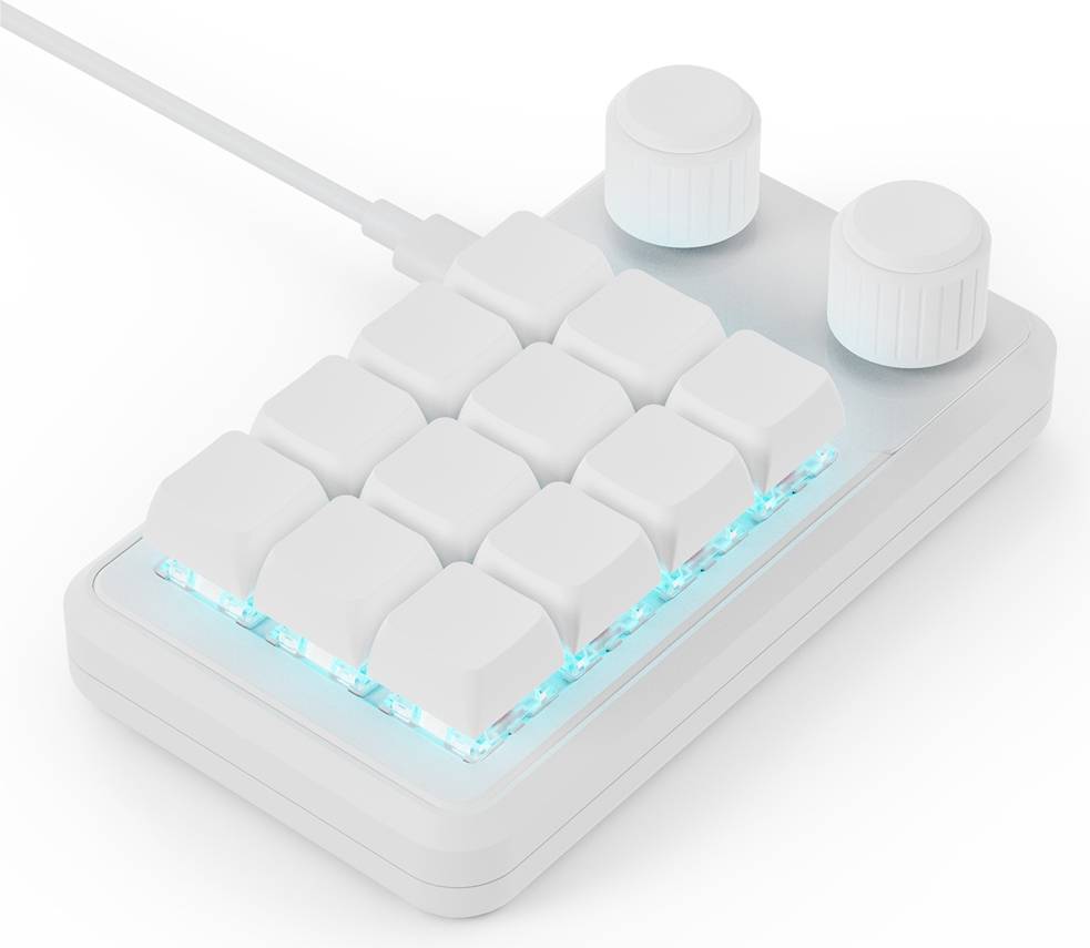 Sodial Programming Macro Custom Wired Keyboard Rgb 12 Key Copy Paste Button