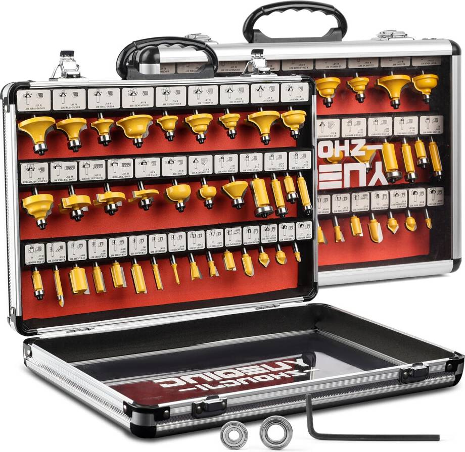 Router bit set Zhongji Router Bit Set 35pcs