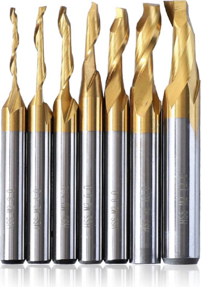 Greenzech Titanium End Mill CNC Engraving Router Bits