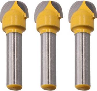 AB Tools 3Pk Tct Cove Box Router Bit