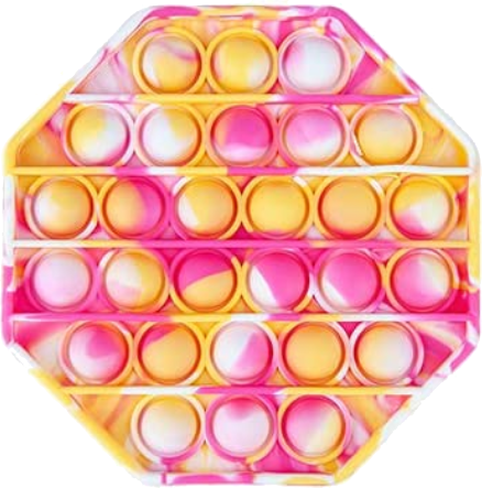 Pop It Fidget Toy Gul Rosa